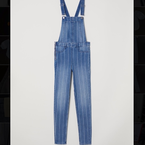 H&M striped denim overalls - Picture 2 of 6